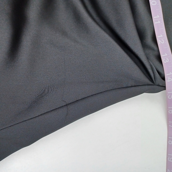 Alieva Maya Draped Corset Mini Dress Size L Women Long Sleeve Silk Satin Black - Picture 11 of 14